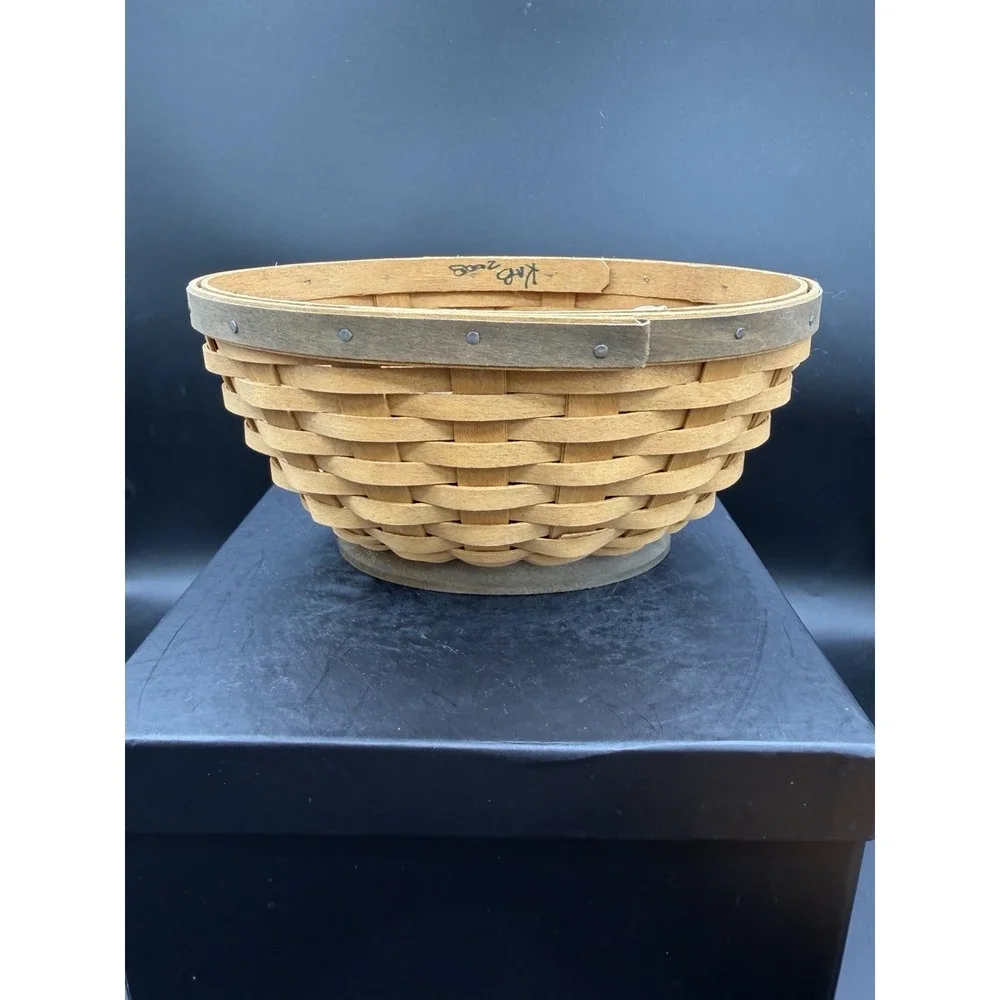 Longaberger 2008 Small Oval Bowl Basket 🧺🥣 Retired Handwoven Collectible